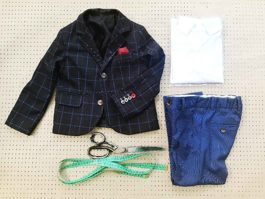Costumas de copil pe comanda la dimensiuni ( sacou, pantalon si camasa)