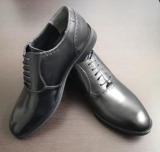 PANTOFI BARBATI, PIELE, CULOARE NEAGRA.